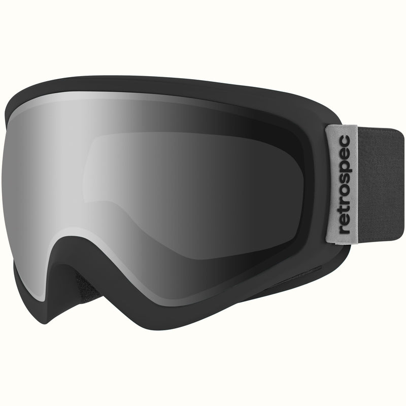 Dipper Kids' Ski & Snowboard Goggles | Matte Black and Stone