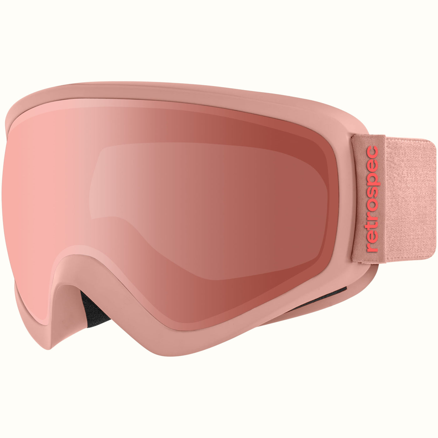 Dipper Kids' Ski & Snowboard Goggles | Matte Blush and Ruby