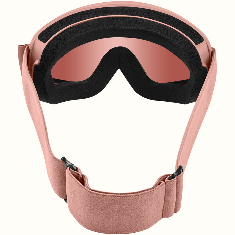 Dipper Kids' Ski & Snowboard Goggles | Matte Blush and Ruby