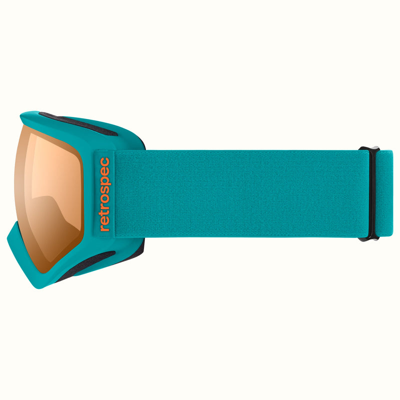 Dipper Kids' Ski & Snowboard Goggles | Matte Teal and Citrine