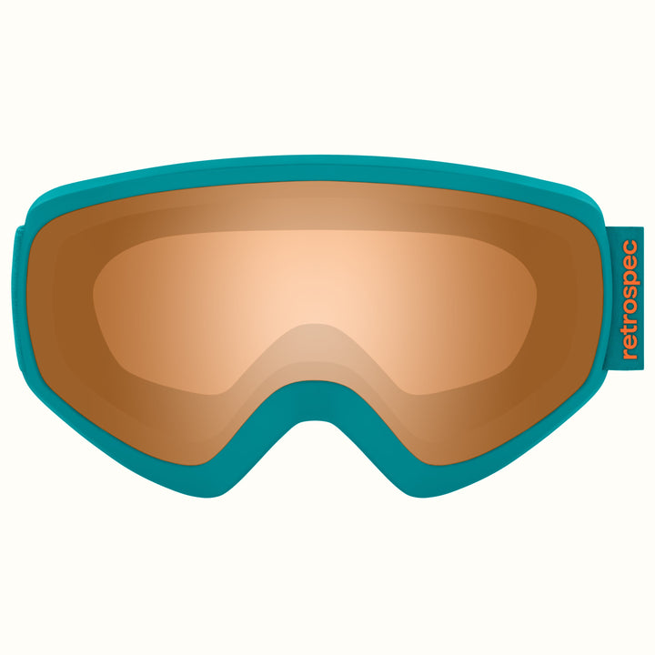 Dipper Kids' Ski & Snowboard Goggles | Matte Teal and Citrine