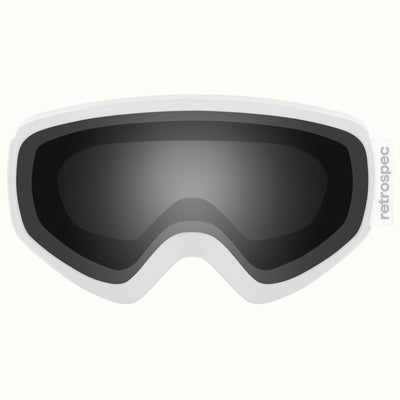 Dipper Kids' Ski & Snowboard Goggles | Matte White and Stone