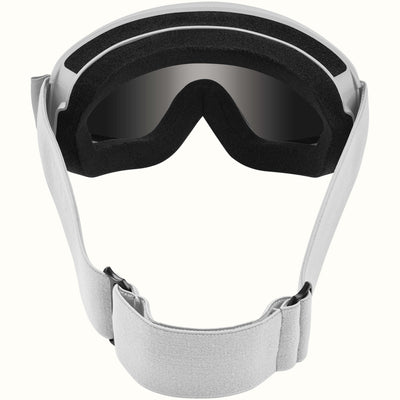 Dipper Kids' Ski & Snowboard Goggles | Matte White and Stone
