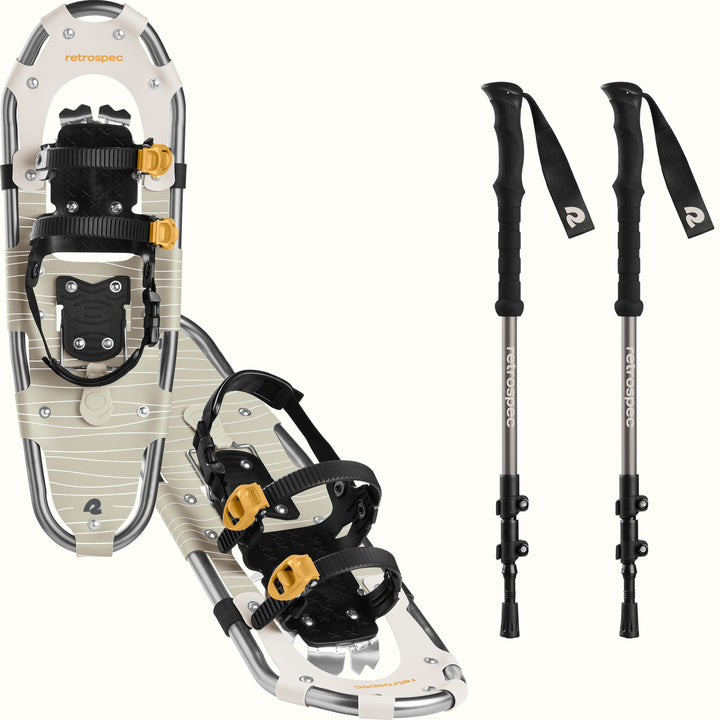 Drifter Snowshoe Bundle With Trekking Poles | Laurel 25 in (120-200lbs)