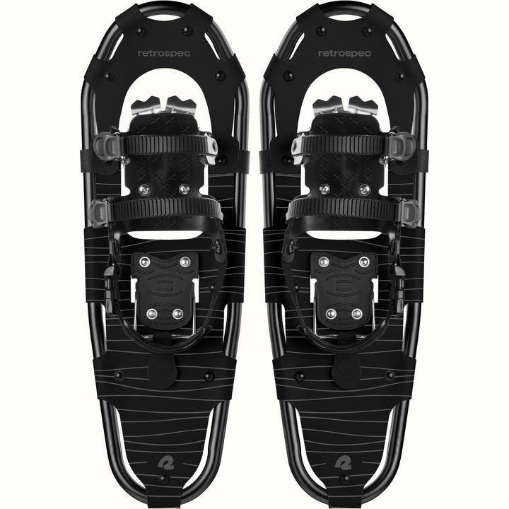 Drifter Snowshoe Bundle With Trekking Poles | Black Ice 25 in (120-200lbs)