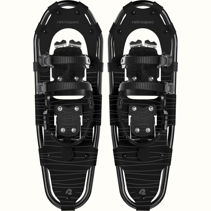 Drifter Snowshoe Bundle With Trekking Poles | Black Ice 25 in (120-200lbs)