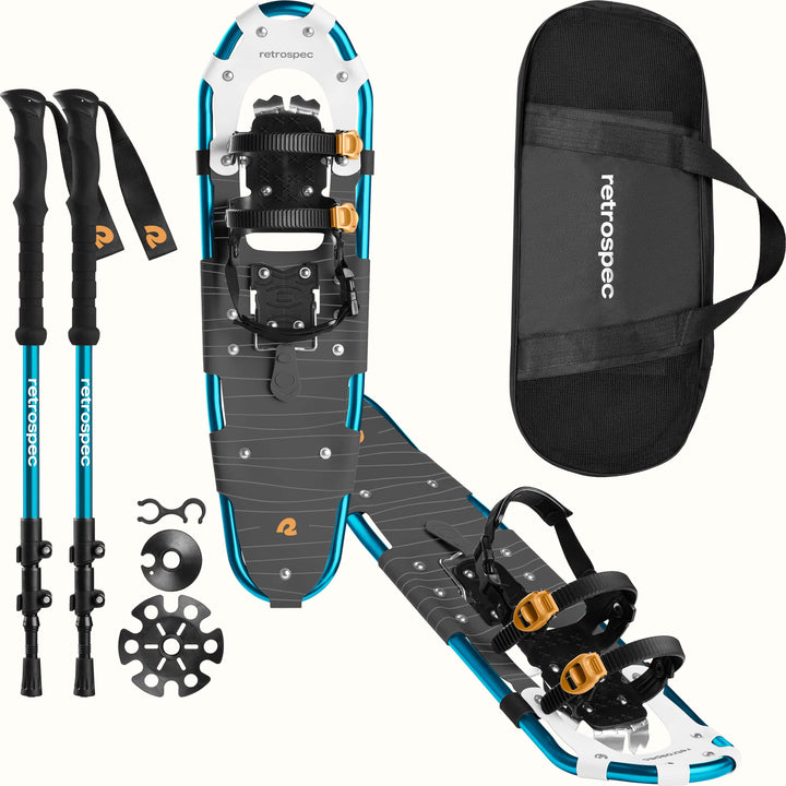 Drifter Snowshoe Bundle With Trekking Poles | Ice Cap 30 in (180-250lbs)