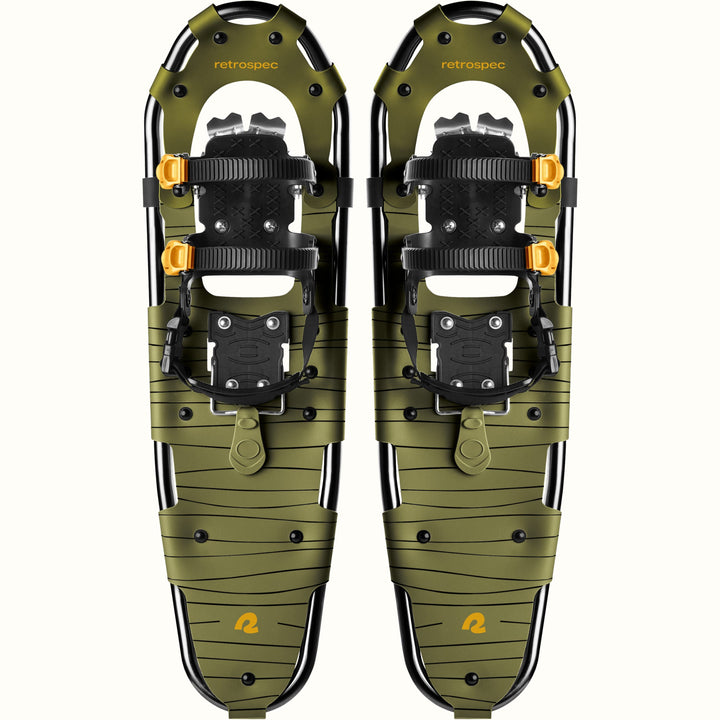 Drifter Snowshoe Bundle With Trekking Poles | Olive 30 in (180-250lbs)