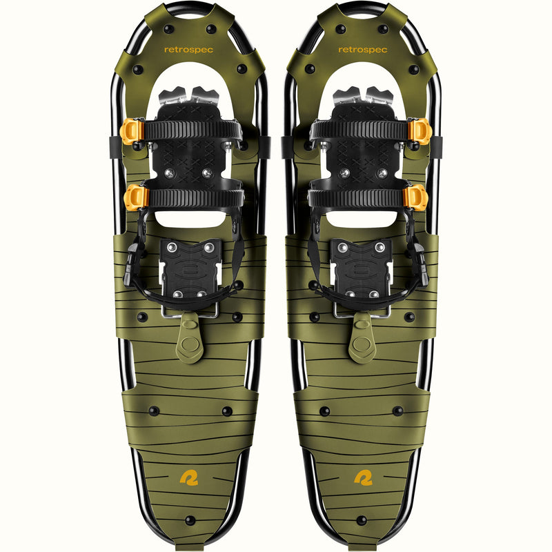 Drifter Snowshoe Bundle With Trekking Poles | Olive 30 in (180-250lbs)