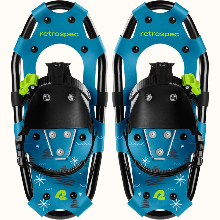 Drifter Kids’ Bundle Snowshoes & Trekking Poles | Brash Blue