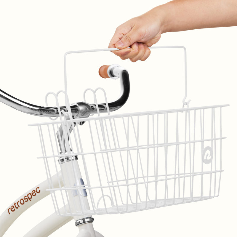 Apollo-Lite Bike Basket | White