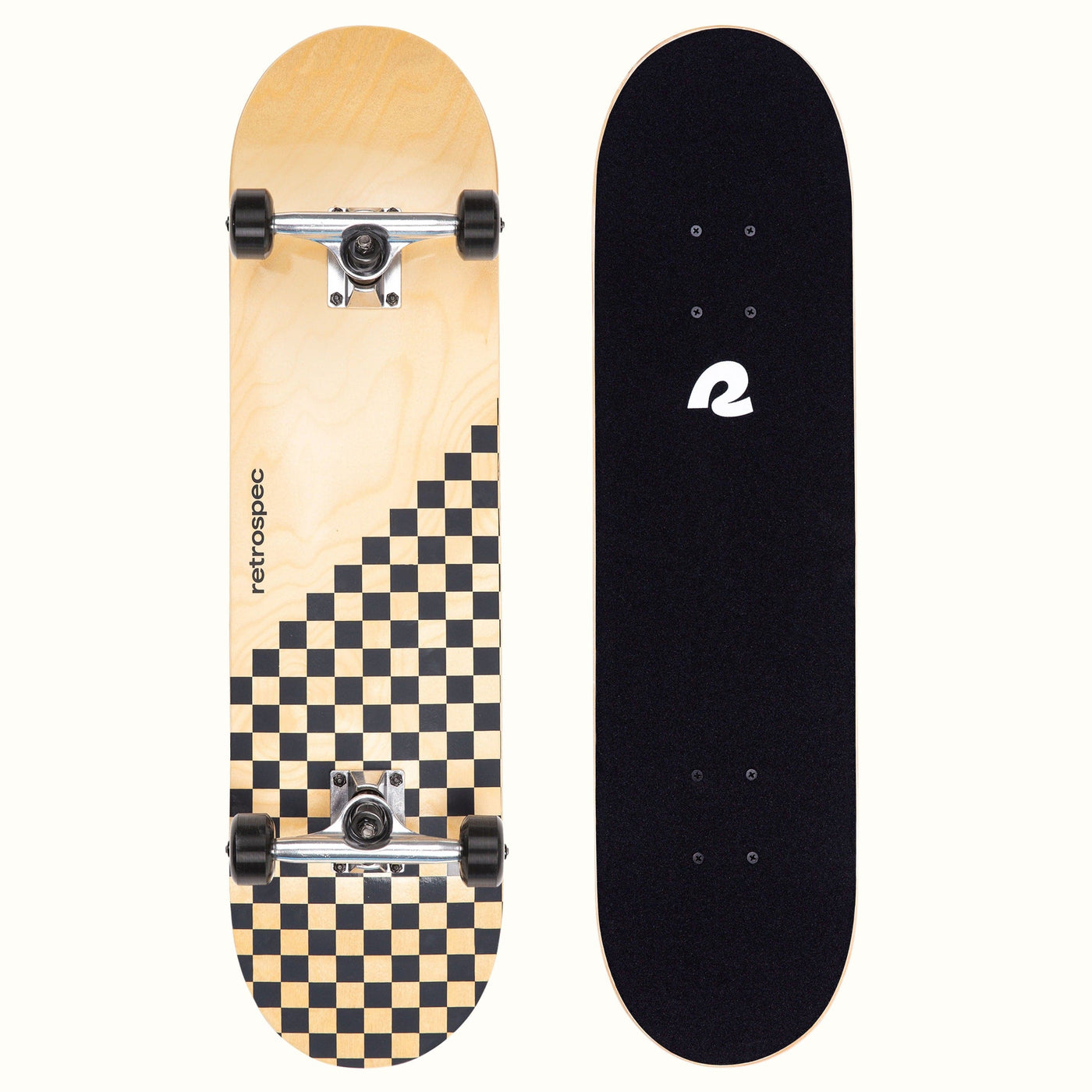 Alameda Skateboard - Black Checker | Black Checker 