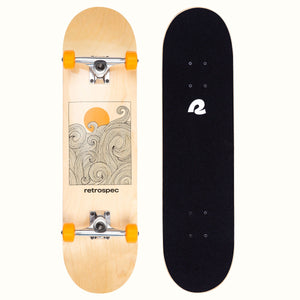 Alameda Skateboard Tangerine Wave 