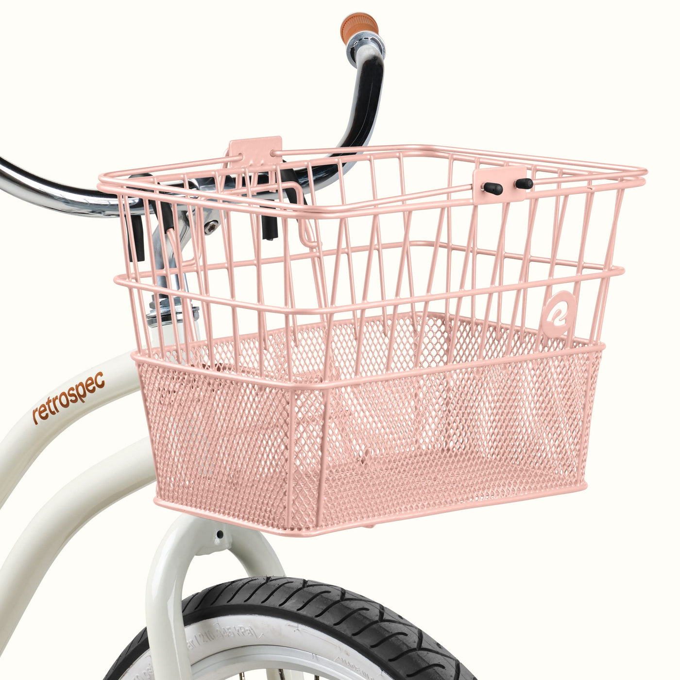 Apollo Steel Bike Basket | Blush 