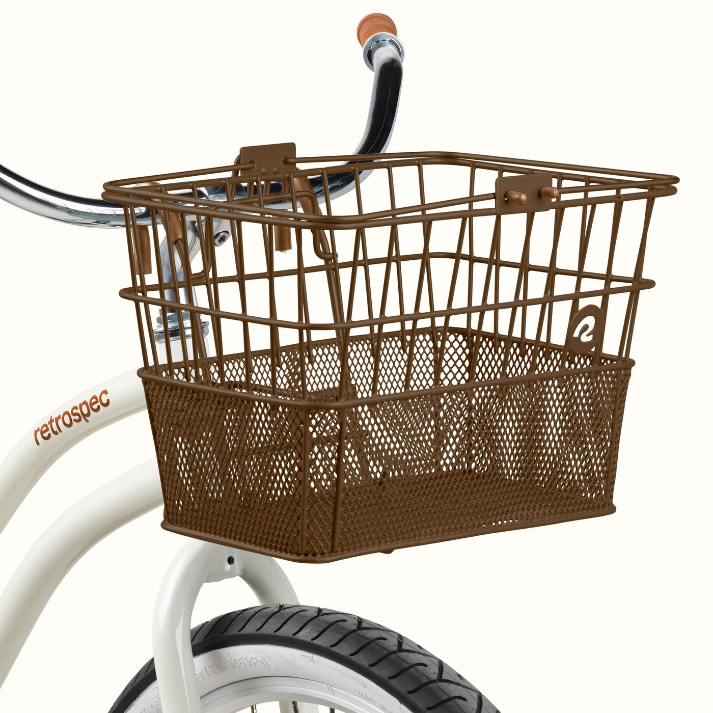 Apollo Steel Bike Basket | Brown 