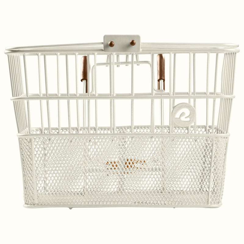 Apollo Steel Bike Basket | Eggshell