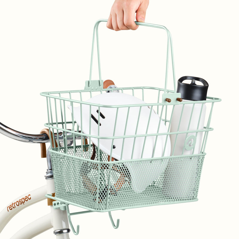 Apollo Steel Bike Basket | Matcha