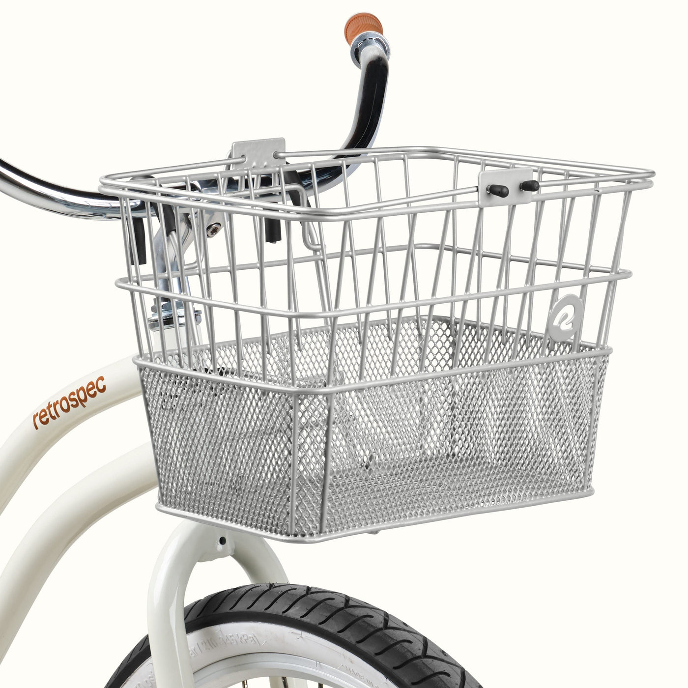 Apollo Steel Bike Basket | Silver