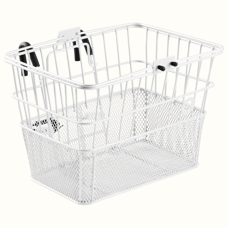 Apollo Steel Bike Basket | White