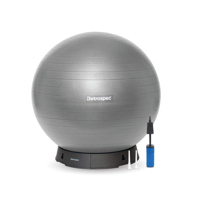 Luna Exercise Ball | Graphite Ball and Base 55cm