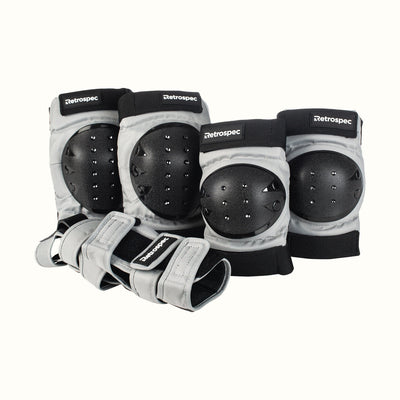 Protect Knee and Elbow Pads w/ Wrist Guards | Gray