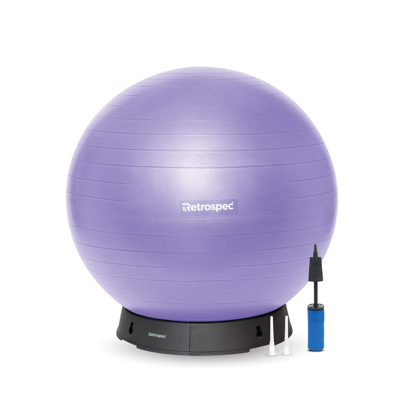 Luna Exercise Ball | Ultraviolet Ball and Base 55cm