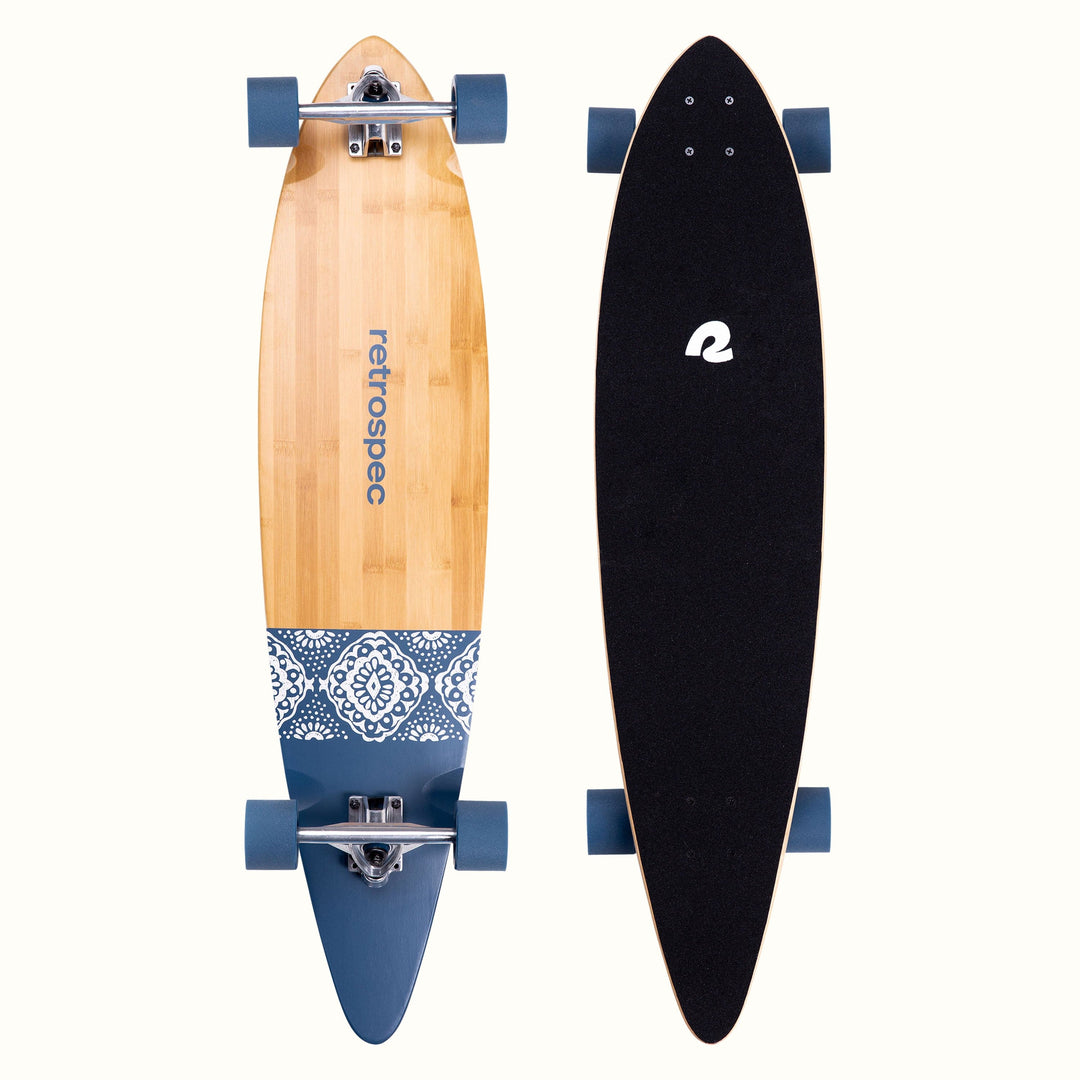 Zed Pintail Longboard | Navy Paisley