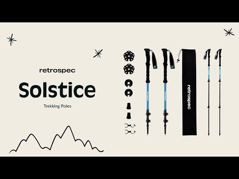 Bastones de Trekking Solstice de Retrospec - Polar Blue (Aluminio) –  Bicicletería W&W