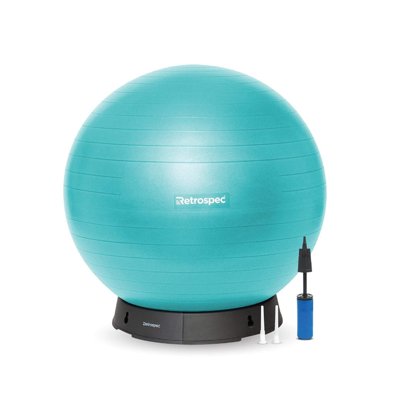 Luna Exercise Ball | Teal Ball and Base 55cm